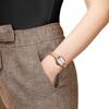 TISSOT Cute Collection Quartz Movement Women's Watch 20mm Silver Dial Stainless Steel Case Leather Strap T058.109.36.031.02