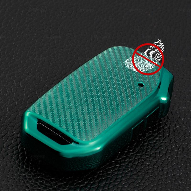 TPU Carbon Muster Auto Fernbedienung Schlüsselhülle Abdeckung Schale Fob Für KIA Sportage R GT Stinger GT Sorento Ceed CD Cerato Forte 2018