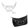 Hot Multi-layer Silver Metal Bag Chains Fashion DIY Shoulder Bag Chain Straps Replacement Women Jeans Chain With Lobster Buckle