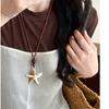 Ethnic Style Pearl Flower Pendant Necklace New Chinese Niche Versatile Collarbone Chain Retro Fashion Temperament Necklace Women