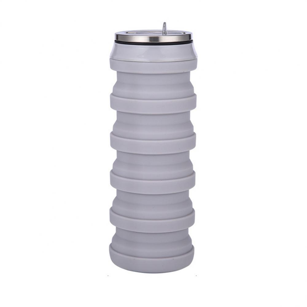 Collapsible Silicone Water Cup Food Grade Silicone Plastic Heat Resistant Cold Resistant Lightweight Foldable Multicolored