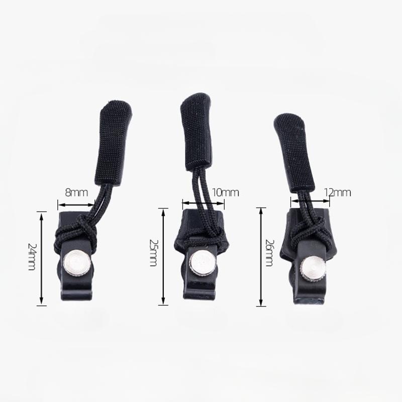 Universal Zipper Repair Kit Detachable Metal Zipper Slider Puller Instant Repair DIY Sewing Tools 3 Different Sizes Zipper Pull