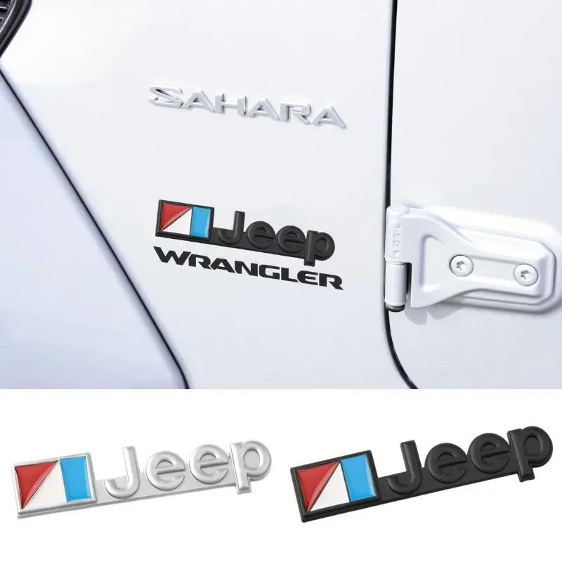 Gjzm7 11x2.5cm Car Body Emblem Badge Sticker for Jeep Wrangler Tj Jk Jl Grand Cherokee Commander Renegade Liberty Compass Patriot