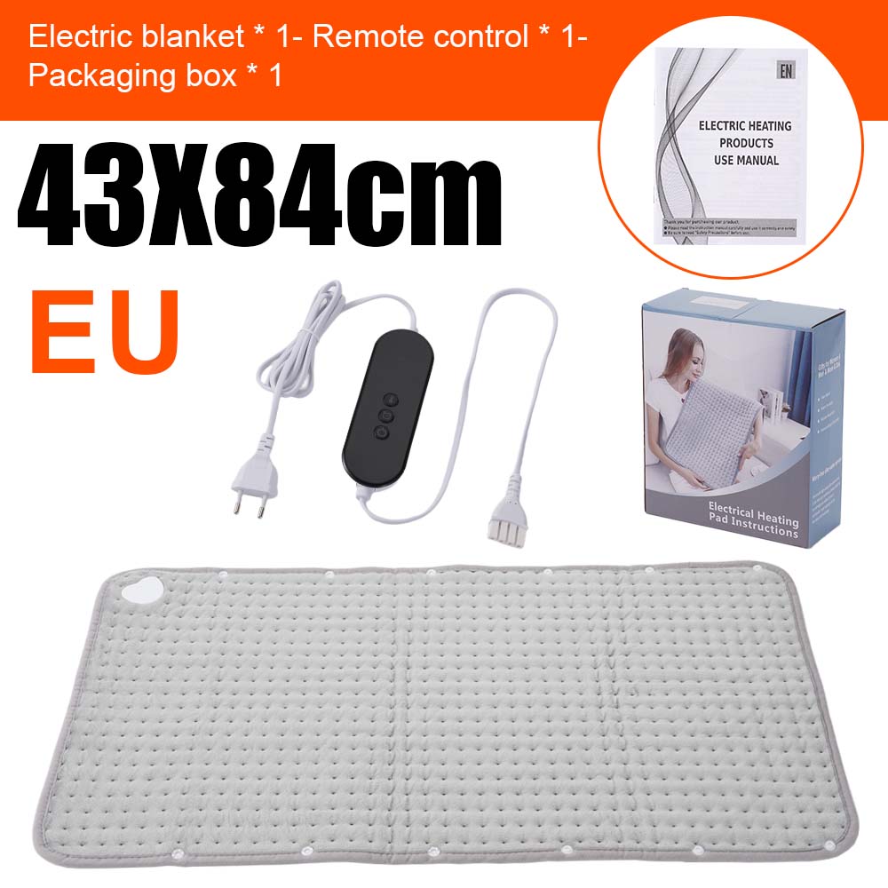 Electric Heating Pad Pet Heat Mat with 9 Levels Auto power-off Heating Blanket Body Warming Winter for Abdomen Hand Thermal Mat