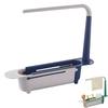 Multifunctional Telescopic Sink Caddy Drainable Kitchen Organizer with Towel Bar Expandable Sponge Soap Brush Holder