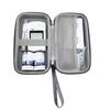 1 Pcs Blood Glucose Meter Storage Bag Diabetes Testing Kit Case With Zipper For Office Travel Health Monitoring Organizer