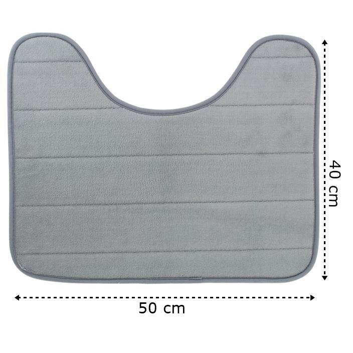 Bathroom Rug with a Cutout for the Toilet for the Bathroom Anti-Slip Mat