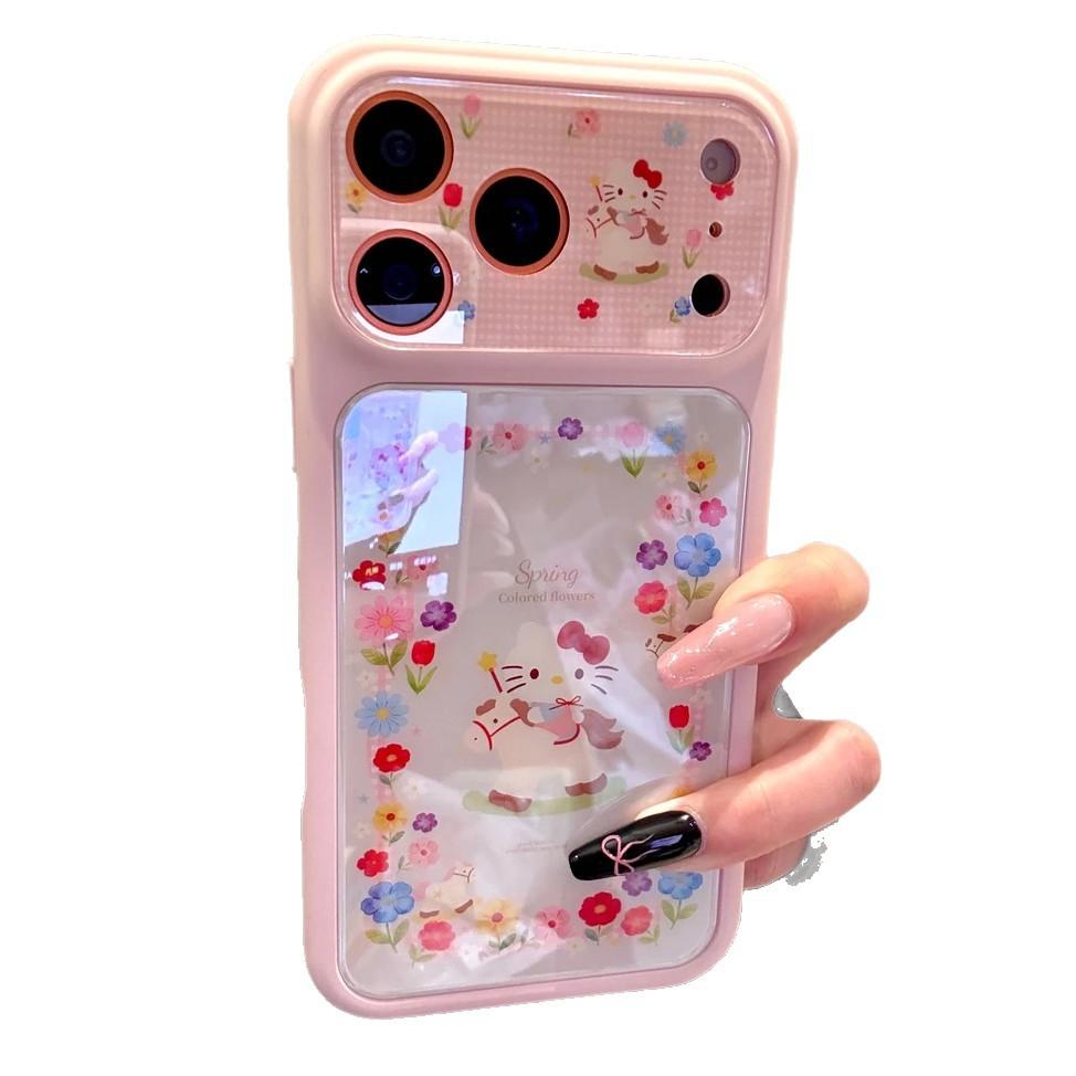 Flower riding kt 2-in-1 large window suitable for Apple 11/11Promax Blu-ray mobile phone case 11/11 set 11