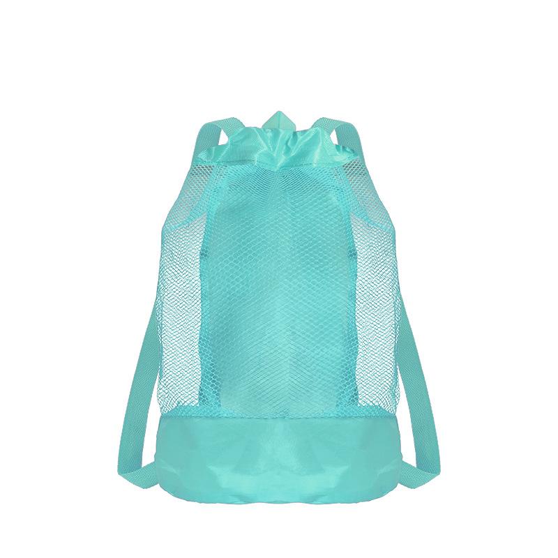 Extra-Large Sand-Resistant Drawstring Beach Backpack Kids Pool Toys Storage Bag For Shell Collecting