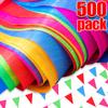 500-100 Bucăți Steaguri Steaguri Triunghiulare Multicolore Ghirlandă Banner Steaguleț Festival Decorațiune Exterioară Ghirlandă Decor Petrecere Festival