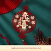 Housewarming Fu Character Door Sticker Set for New Home Ceremony and Decor