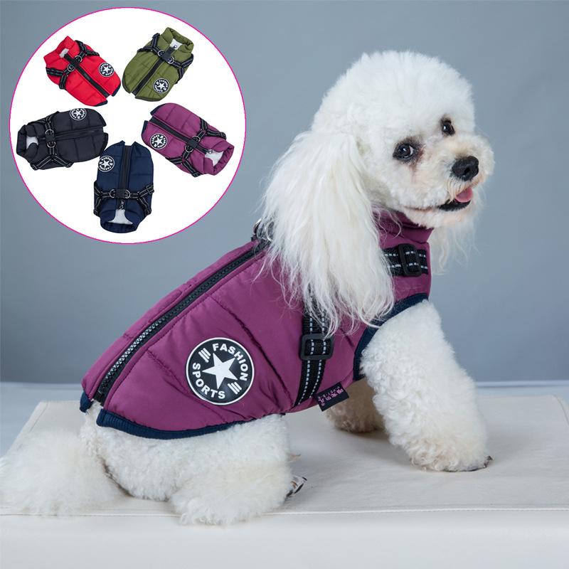 Pet Dog Clothes Winter Super Warm Jacket Thicker Cotton Coat Waterproof For Small Medium For Dogs Puppy Yorkshire Outfit