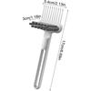 2 in 1 Hair Brush and Comb Cleaner with Ergonomic NonSlip Handle for Salon Home and Pet Hair Removal