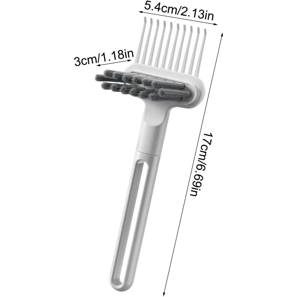 2 in 1 Hair Brush and Comb Cleaner with Ergonomic NonSlip Handle for Salon Home and Pet Hair Removal