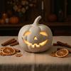 Dekorative Herbstakzente Kürbislaterne Ornament, Harz Hohl Tischfigur, Herbst Indoor Kaminsims Dekor Tischdekorationen für Halloween