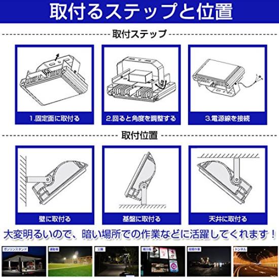 200W (2000W Equivalent) LED Floodlight, 17,000LM, Daylight White, 6500K, 130° Wide Angle, Waterproof, 3m AC Cord Included, Ideal for Signs, Fishing,