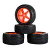 RS Wear-Resistant Off Road Tires Plastic Wheel Rim Rubber Tyre for 1:10 RC Car HSP 94107 94166 94106 94155 Tamiya Wltoys 144001
