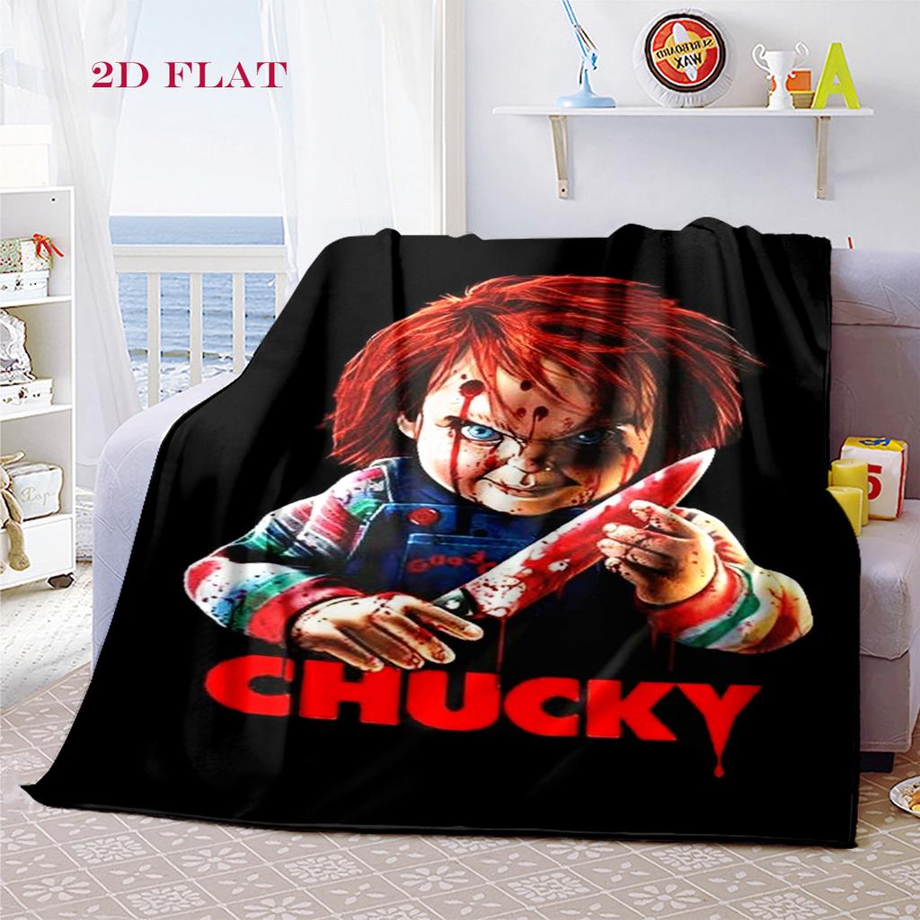 Child's Play: Horror Unleashed Blanket Sofa Blanket Camping Trip Machine Washable Sheet Bedroom