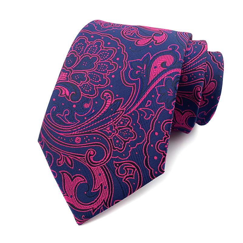 New Men's Classic Floral Dot Tie Luxury 8cm Jacquard Neck Tie Necktie For Men Business Wedding Party Daily Wear Accessory