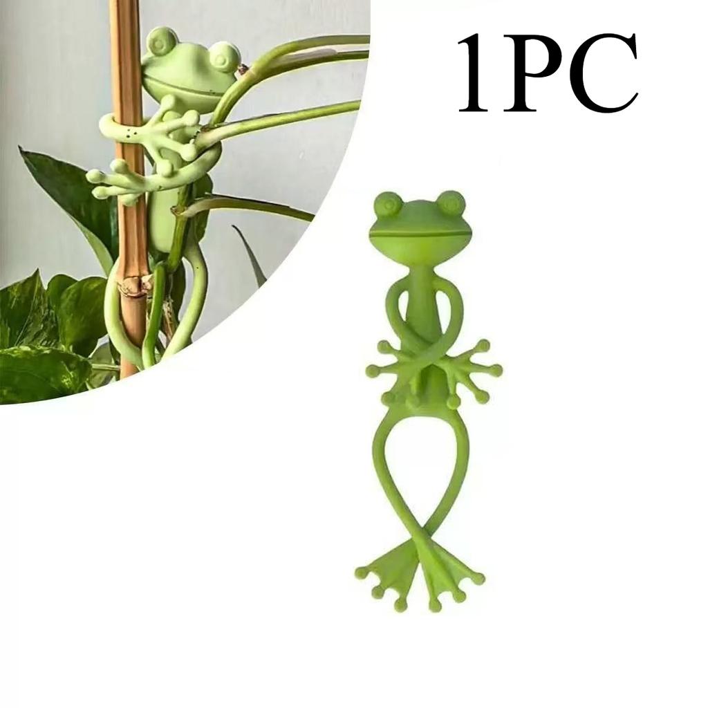 Lot De 5 Clips Plantes Grimpantes Grenouille - Support Décoratif Réutilisable Pour Jardin