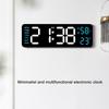 Electronic Clock Simple Multifunctional Clock Rectangular Large LED Display Date Week Temperature Humidity Alarm Clock