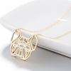 Elegant Women's Stainless Steel Origami Pendant Necklace