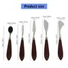 5 Pcs Painting Mixing Scraper Painting Spatula Set Palette Scraper Set Painting Tool for Canvas Painting