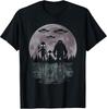 Alien And Bigfoot Moon! Funny Aliens, Sasquatch UFOs T-Shirt