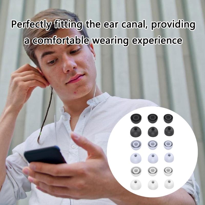 Silicone Earbud Tip Protective Ear Cushion Comfortable Suitable for 6i Earphone Noise Isolation Prolonged Use Durability