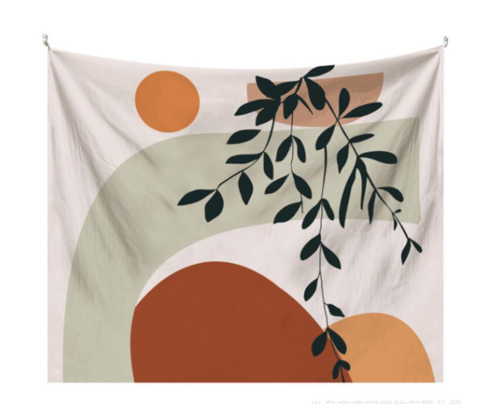 Nordic Morandi Tapestry Art Creative Abstract Art Abstract Painting Carpet Fabrics Background Wall Fabrics Background Fabrics | Decorative Tapestries