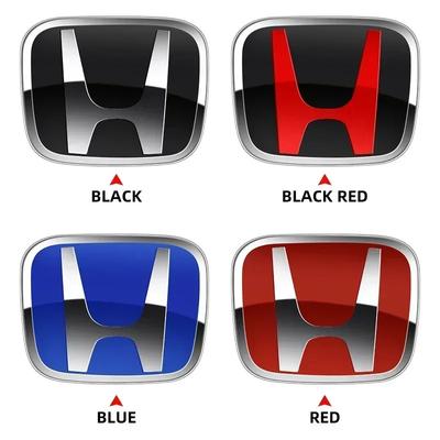 AAALH1 H 1PCS For Fit City Accord Fit VEZEL HRV Odyssey H Emblem Badge Car Hood Grill Rear Trunk Steering Wheel Logo Accessories