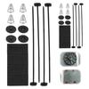 2/3/4 Set Transmission Coolers Mounting Tie Strap Plastic Automotive Radiator Fan Mount Zip Ties Clips Easy Installation