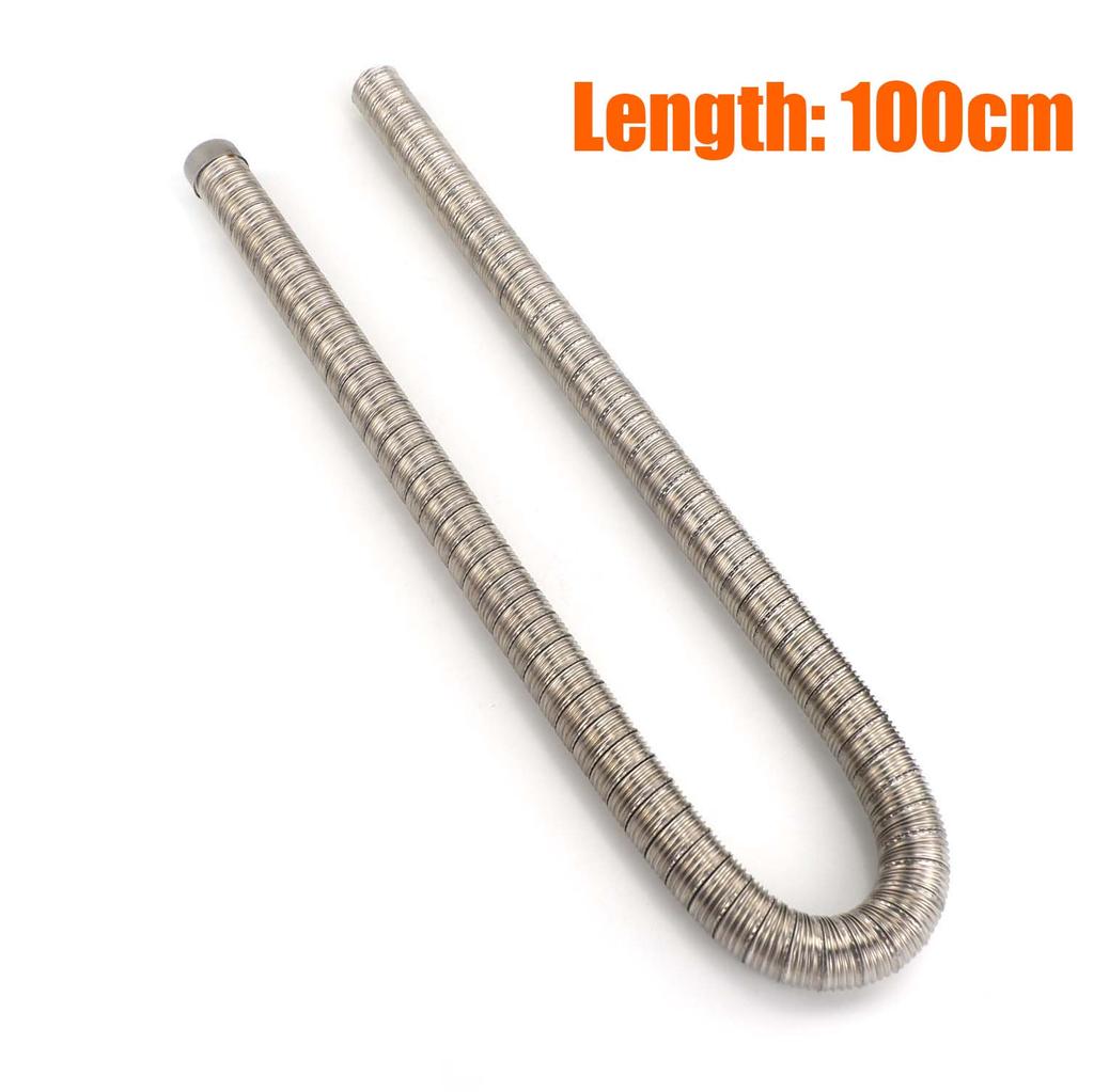 60cm - 300cm 24mm Double Layer Exhaust Pipe Air Diesel Parking Heater Stainless Steel Tube Gas Vent Hose For Car Caravan Camper