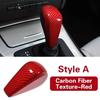For BMW E90 E91 E60 E61 E92 E93 E63 E64 E81 E87 F01 E65 E83 Carbon Fiber ABS Gear Shift Knob Cover Trim Car Interior Accessories