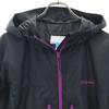 Columbia Kearns Jacket L Charcoal Black Outdoor OMNI-SHIELD Windbreaker Women Used