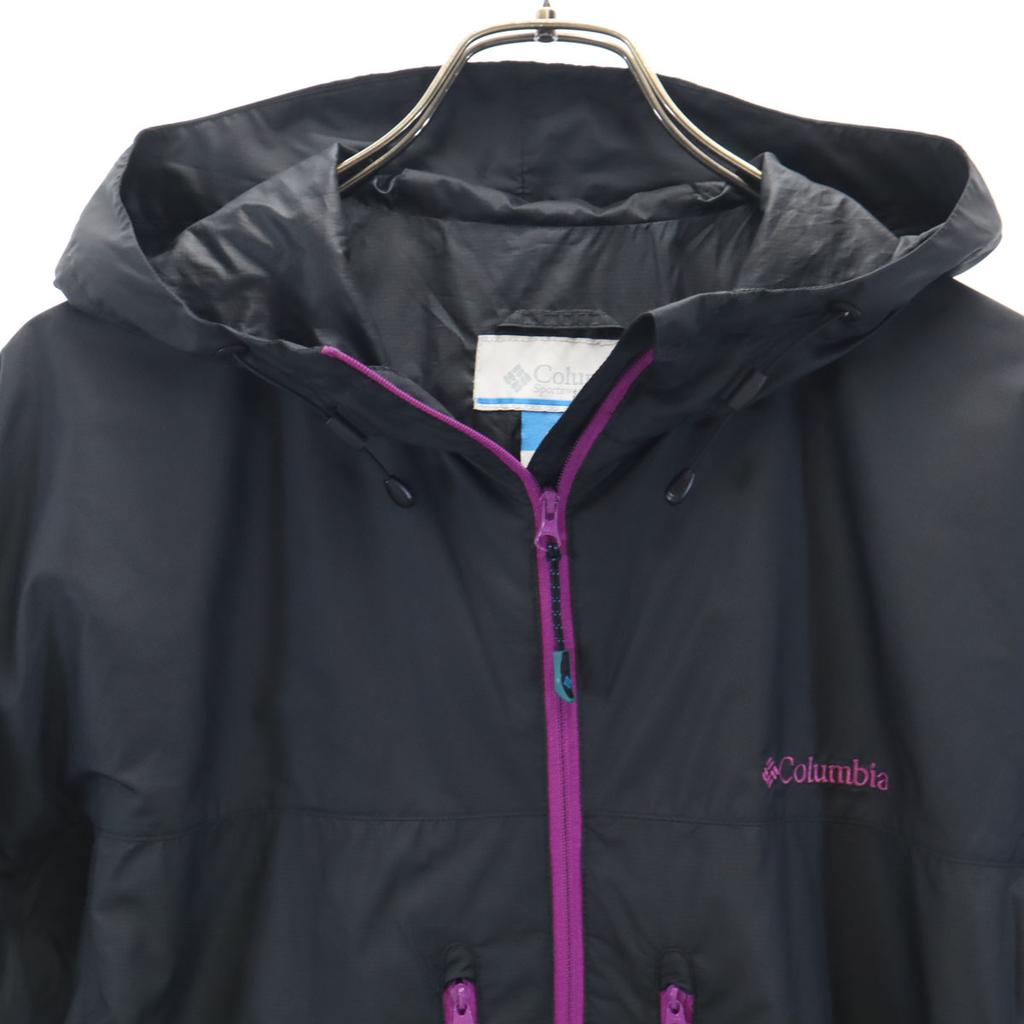 Columbia Kearns Jacket L Charcoal Black Outdoor OMNI-SHIELD Windbreaker Women Used