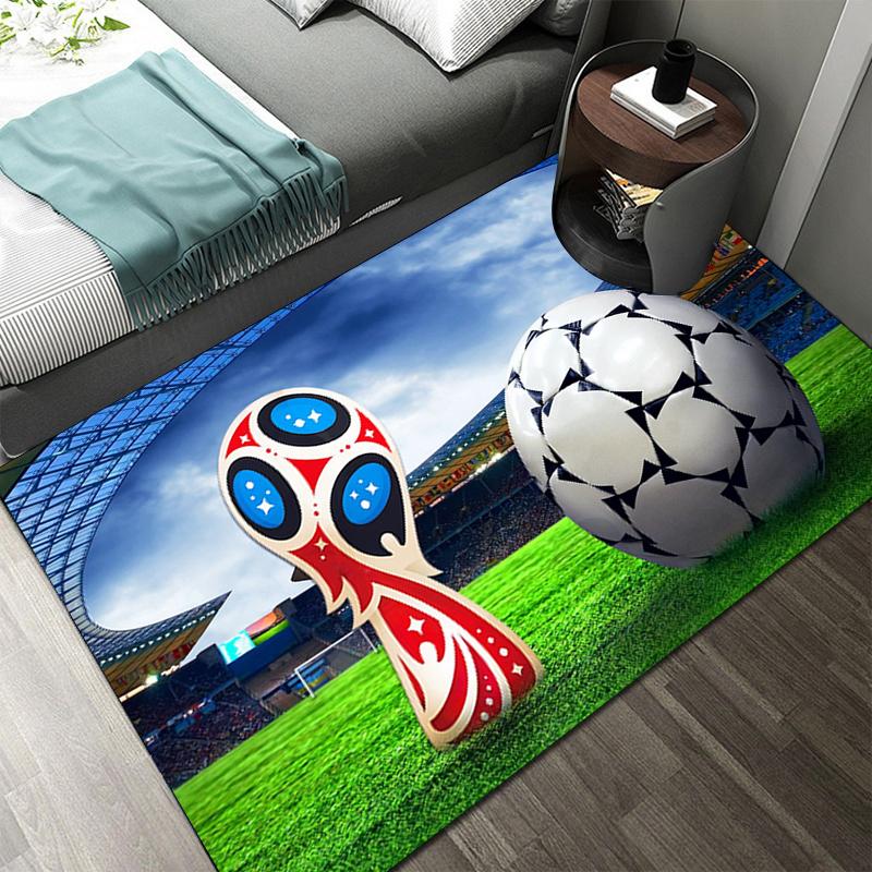 Football Pictures Rug Living Room Decoration Rugs for Bedroom Living Room Rug Home Entrance Door Mat Kids Room Rug