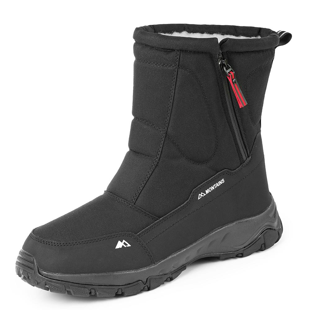 Wide Boots Plus Size Women's Short Boots Winter Snow Boots Lightweight Warm Faux Fur Lined Booties Waterproof Warm Winter Shoes