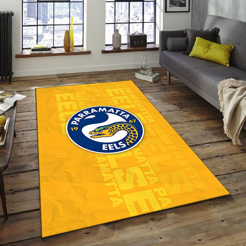 1 Stück Fußballteam-Design Teppich - Rutschfest, Weich & Gemütlich Fußmatte für Wohnzimmer, Schlafzimmer, Büro - Dekoteppich für Innen/Außen