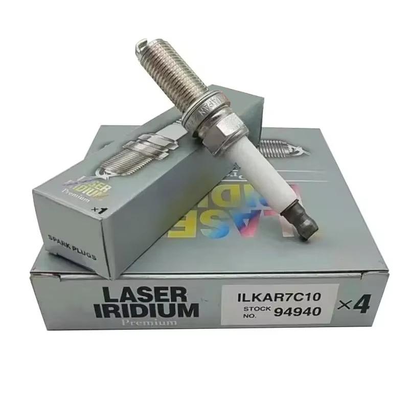 4/6Pcs Original ILKAR7C10 94940 Laser Iridium Platinuim Spark Plug For JAGUAR F-Type XF XJ Range Rover Discover 5.0