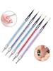 5 Nail Pen Set, Onion Powder Rod Crystal Pen, Nail Brush, Painted Pen, Nail Pen Green, Nail Arrangement Pen Set