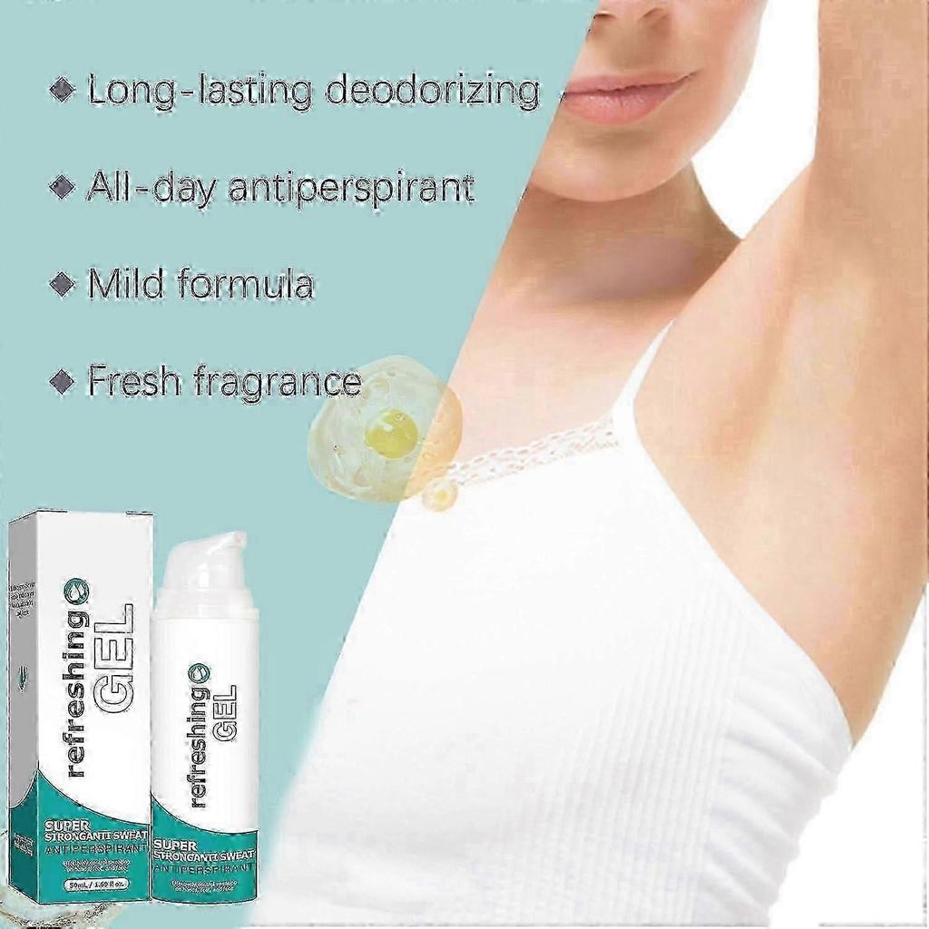 Strong Antiperspirant Gel for Hyperhidrosis, 50ml for Effective Armpit Sweat Protection for Men and Women