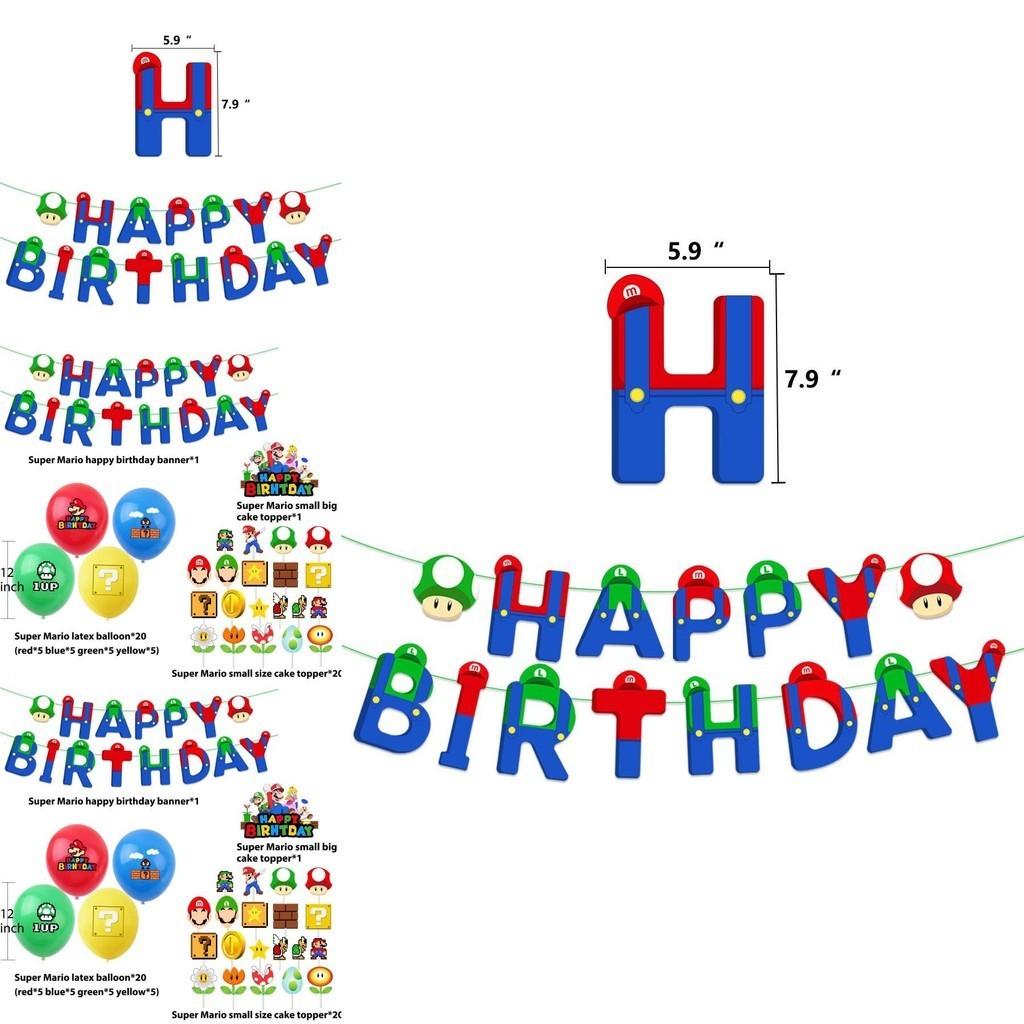 Joyful Super Mario Birthday Decor Increase Party Atmosphere Promote Friendship