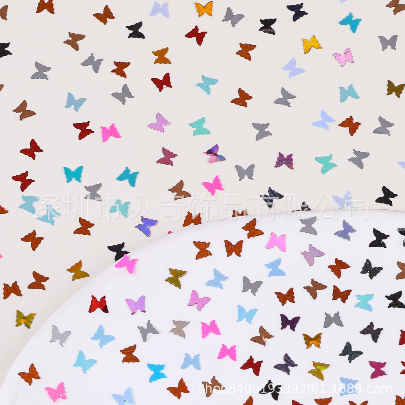 Butterfly Nail Art Ultra-thin Colored Sequins 3g