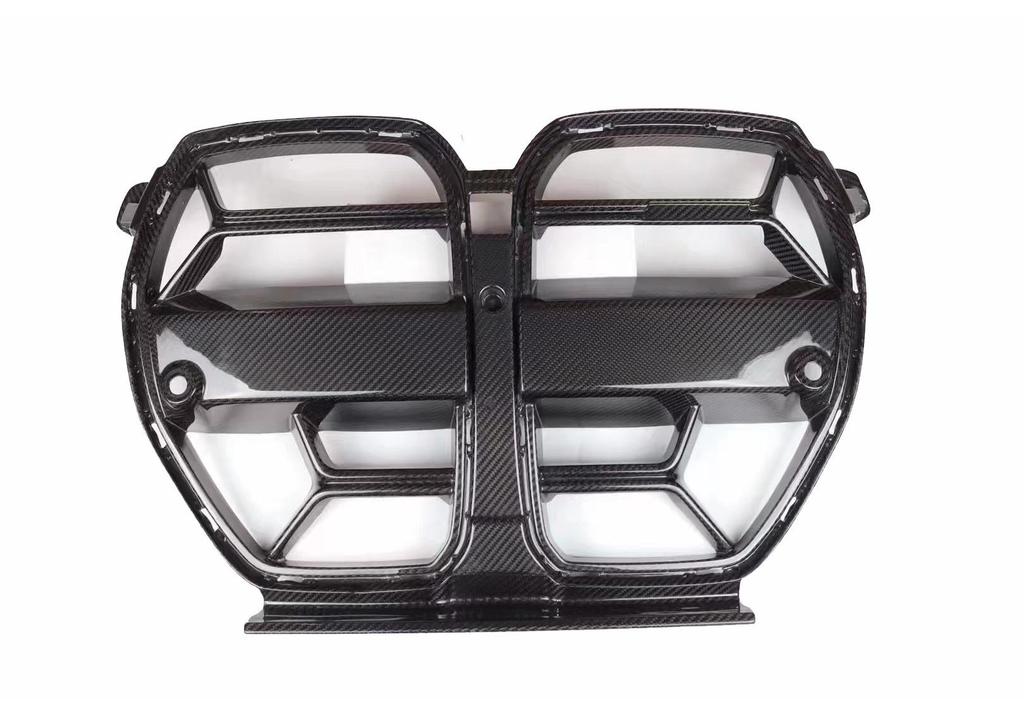 Carbon Fiber Double Kidney Grille ST Style for BMW G80/G82 M3/M4 - Replacement