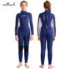 Children's Diving Suit 2.5MM One-piece Long-sleeved Girls 'warm Swimsuit Teen Snorkeling Surfer