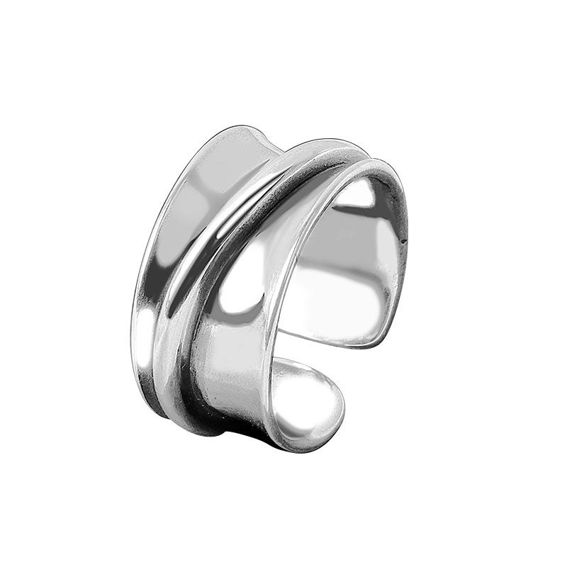 Silver Color Multilayer Simple Geometric Rings Charm Women Trendy Jewelry Vintage Party Accessories Gifts