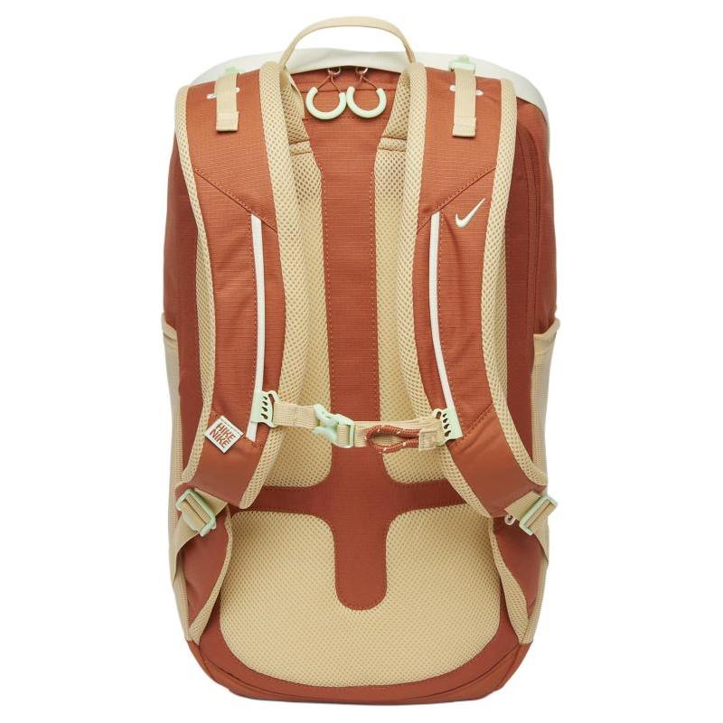 Nike Polyester Nylon Blend Backpack Unisex Bright Day Colorful Hemp With Misty Green Casual