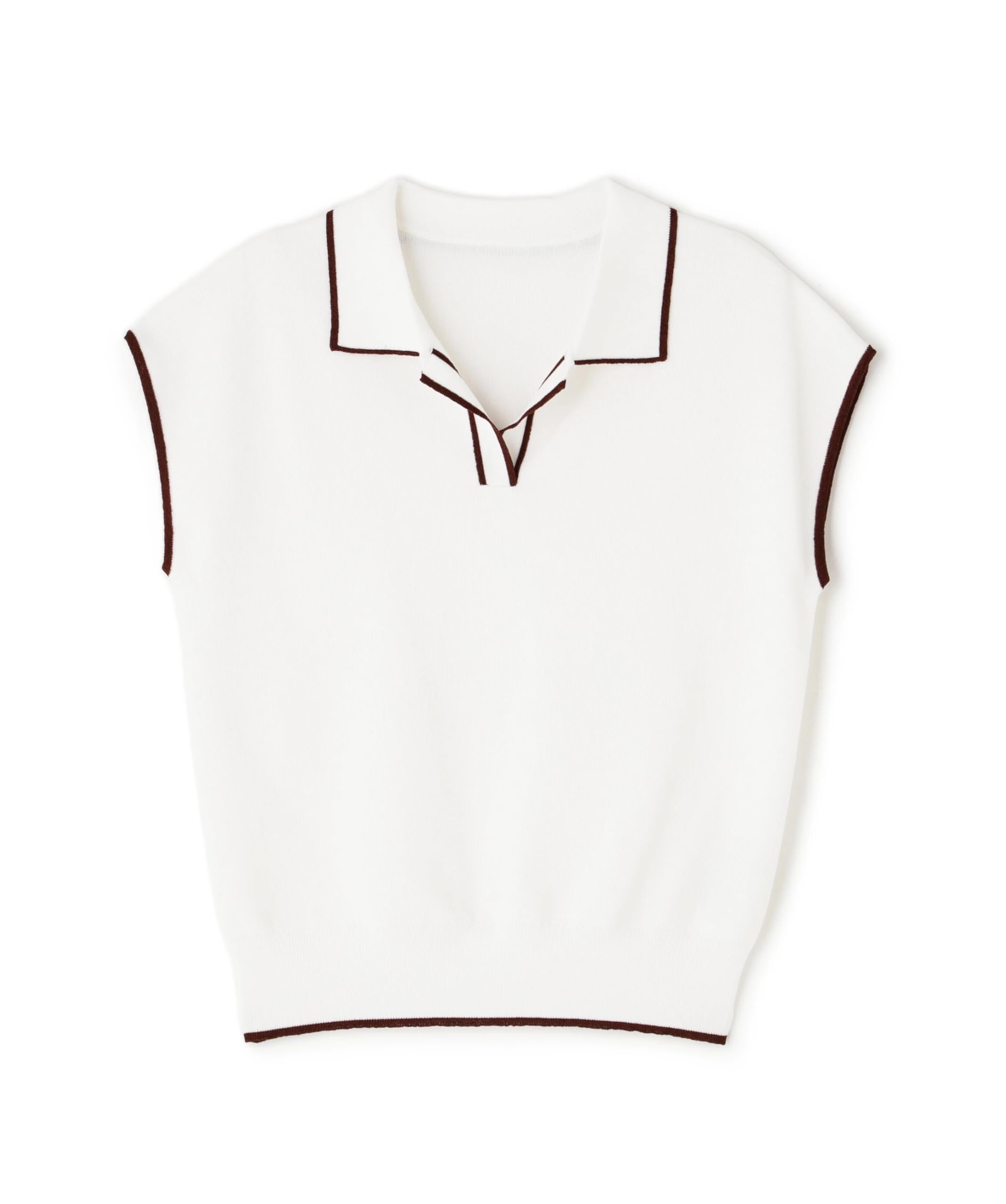 

Свитер поло вязаный Natural Beauty Skipper с блестками Размер M [N Basic] Женский, с белыми полосками,