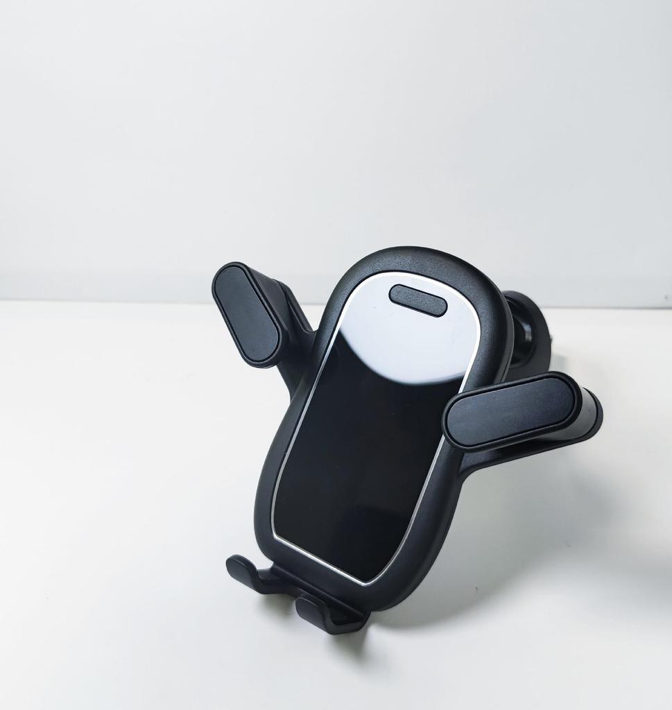 Supporto per Telefono da Auto a Rotazione Gravitazionale con Clip per Bocchetta d'Aria e Ventosa